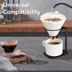 Zayin Travel Coffee Maker Stand, Portable & Foldable Espresso Machine Stand, Office coffee stand with base, Suitable for Office Home and Camping, Black