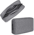 CAAORDKSO Electronic Organizer Travel USB Cable Accessories Bag/Case, Waterproof Electronics Accessories Case Organizer Bag for USB, Cable, Cord, Charger, Phone, Power Bank, Earphone (Small-Dark Gray)