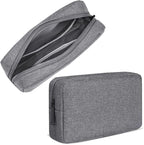 CAAORDKSO Electronic Organizer Travel USB Cable Accessories Bag/Case, Waterproof Electronics Accessories Case Organizer Bag for USB, Cable, Cord, Charger, Phone, Power Bank, Earphone (Small-Dark Gray)