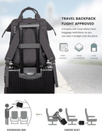 LOVEVOOK Laptop Backpack for Women, Work Backpack with 17 Inch Separate Laptop Compartment, Teacher Nurse Bags College Computer Backpack Purse, Business Travel Bag, Upgraded
