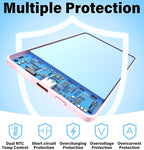 3-in-1 5000mAh for Magsafe Power Bank Thin Slim 22.5W Fast Charging Type C Magnetic Battery Pack Powerbank for Travel, Mini Wireless Portable Charger for iPhone 17 16 15 14 13 12 Watch Android, Pink