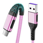 Durcord 2Pack 3ft USB A to USB C Cable, USB Type C Cord Cable for Android Phone Pad Laptop, Type C Charger Braided Compatible with iPhone 15 Pro/Plus/Max/Android/Phone/Pad-Rose Gold