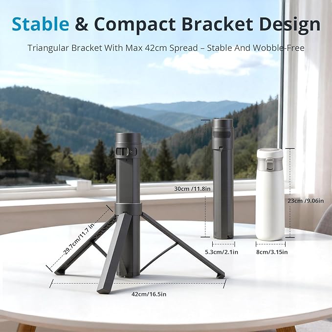 Elfcam - Portable 166Wh 45000mAh Battery Pack for Starlink Mini with Tripod Stand, IP67 Waterproof Power Bank, 6-Hour Runtime, USB-C Fast Charging & DC Output for Outdoor Camping Travel