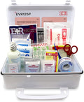 Ever Ready First Aid 107 Piece 25 Person First Aid Kit with Plastic Case, OSHA Compliant