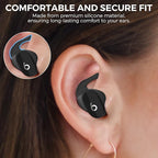 AhaStyle 3 Pairs Beats Studio Buds Ear Hooks Anti-Slip Ear Covers Silicone Accessories【Not Fit in The Charging Case】 Compatiable with New Beats Studio Buds 2021 (Black)