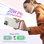 iWALK 4500mAh Portable Charger & 10000mAh Power Bank with Built-in Plug & Cable, Compatible with iPhone 15/16/16 Plus/16 Pro/16 Pro Max, Samsung Galaxy S25/S24/S23 Android