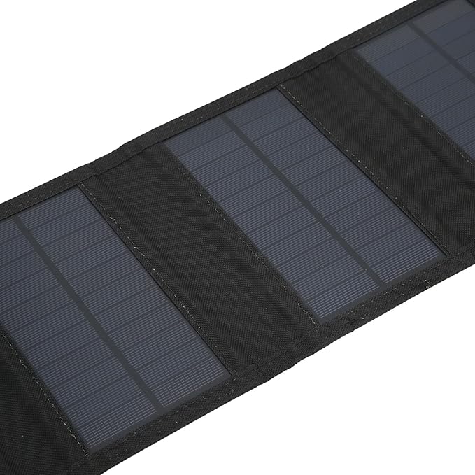 Portable Solar Panel Charger 25W, 5V 2 5A Foldable Solar Phone Charger Kit, 8 Fold Solar Panels with 1 to 3 USB Charging Cable and Climbing Buckle for Outdoor for Tablets and Hiking, Solar Charger