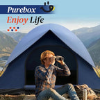 Tents for Camping 2-3 Person Tent – Camping Tent with Rainfly Waterproof 2500MM, Easy Setup in 5 Mins, Ourtdoor Dome Tents Lightweight Backpacking Tent for Couples, Small Families, Festivals, Backyard