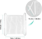 2 Pack Sneaker Dryer Bag 15.7x15.7 Inch Dry Net Bag for Dryer with Zipper and Strap for Shoes, White Large HoneyComber Mesh Bags for Washing Machine