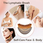 Lymphatic Contour Face Brush, Lymphatic Drainage Massager for Face, Reduce Puffiness and Enhance Skin Radiance,Ergonomically Designed to Fit The Skin Precisely and Relieve Fatigue with Travel Case