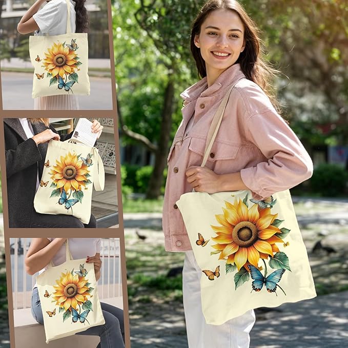 ANNA QUEEN Cat Tote Bag Shoulder Bag Handle Bag for Gym Yoga Picnic Beach Kitchen Reusable