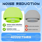 4 Pairs Replacement Ear Tips for AirPods Pro 2nd/1st Generation with Portable Storage Box & Cleaner Pen,Noise Reduction Holewith & Built-in dust Guard Screen,Silicone EarTips(Fluorescent Green)