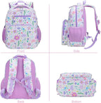 RHCPFOVR Kids Backpack for Girls - Girls Backpack 3-8 Ages Butterfly for Kids 15 Inch School Bookbag for Kindergarten Elementary School Bookbag for Girl 1st 2nd Grade
