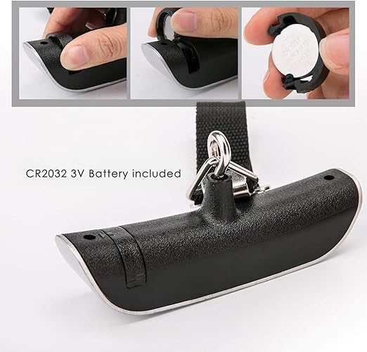 Luxebell Luggage Scale Portable Handheld Digital Suitcase Weight 110lbs Airplane Travel Essentials Gift LCD Backlight Temperature Sensor
