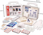 Rapid Care First Aid RC-25MAN-W 25 person 166 Piece ANSI/OSHA Compliant First Aid Kit in Wall Mountable Poly Case