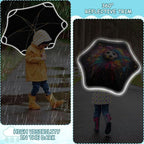 ALAZA Kids Umbrella Stick Umbrellas Cute Umbrella for Boys Girls Toddler UV/Sun Rain Windproof
