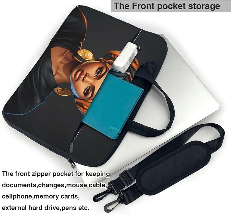 Laptop Bag Case African Women Computer Messenger Shoulder Bag Laptop Sleeve Briefcase