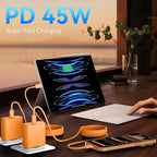 Super Fast Charger USB C, 45W Type C Charger Fast Charging Cable Block for Samsung Galaxy S26 S25 S24 S23 Ultra/S26 S25 S24 S23 S22 S21 S20/Note 10/20, PPS Wall Charger with 6.6FT Cord-Orange