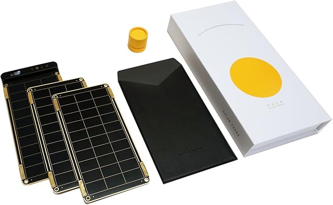 Solar Paper + Pouch, Paper-Thin and Light Portable Solar Charger with Ultra-High-Efficiency (7.5W)