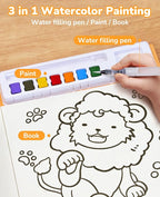 JoyCat Paint with Water Coloring Books for Toddlers, Watercolor Painting Sets for Kids Ages 3-5 4-8, Arts and Crafts Drawing Activities Toy Birthday Gifts for Boys Girls (Common Knowledge)