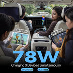 Acegoo 78W 12V USB Outlet, Dual 30W PD3.0 Type-C & 18W QC3.0 Aluminum Car Charger Socket, Multi Port Fast Charging Replacement Socket Accessories for RV Camper Trailer Truck Boat (2 Pcs)