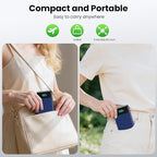Portable Charger with Built-in AC Plug and Cables,13800mAh All in One USB C Fast Charging Power Bank,Travel Essentials Portable Phone Charger Battery Pack for iPhone 17/16/14,Galaxy,Android-Dark Blue