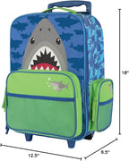 Stephen Joseph Kids Classic Rolling Luggage, Kids Luggage, Toddler Rolling Travel Carry On, Kids Suitcase with wheels,