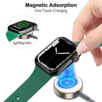 𝟐𝟎𝟐𝟔 𝐔𝐩𝐠𝐫𝐚𝐝𝐞𝐝 for Apple Watch Charger Magnetic Fast Charging Cable [2 in 1] Magnetic Wireless Charging Compatible with iWatch Series Ultra/10/9/8/7/6/SE/5/4/3/2-[3.3FT] Gray