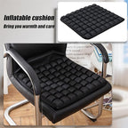 Inflatable Seat Cushion for Air Travel,16x16 Inch 3D Air Cell Pillow for Long Flights, Office, Car & Wheelchair, Portable Ergonomic Support