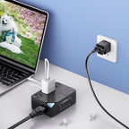 250W Conversion Plug, International Travel Converter with 2 USB and 2 USB-C Ports, lowering 220V to 110V for 100V-240V Areas and Different Countries Plugs Using US Electrical Devices