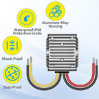 DC 12V Step Up to 24V 10A 240W, DC Step up Converter Regulator 10A 240W, DC Converter 12V Step Up to 24V, Power Supply Module Boost Transformer for Car Truck Vehicle Boat
