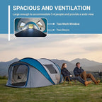 EchoSmile Pop Up Camping Tent, 2/4/6 Person Easy Setup Tent, Water Resistant Dome, Portable with Carry Bag