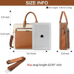 BOSTANTEN Briefcases for Men Messenger Bag Genuine Leather Laptop Bag 15.6 inch Office Work Tote for Buisness Travel