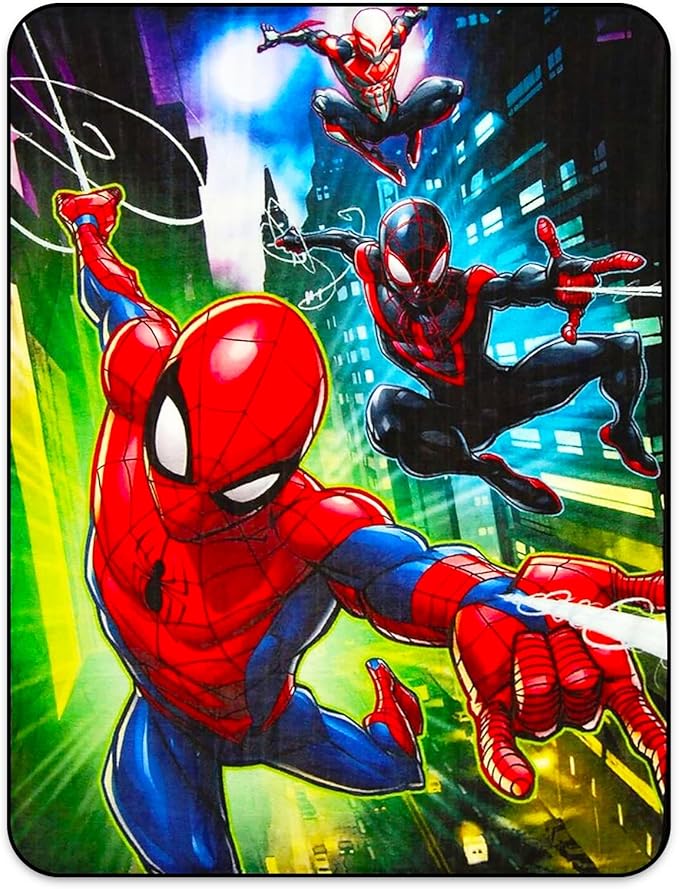 Spiderman Travel Blanket and Pillow Set - Bundle with Spiderman Blanket, Pillow, Stickers, More | Spiderman Travel Accessories for Kids