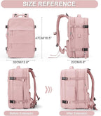 coofay Expandable Travel Backpack For Women Men Airline Approved Personal Item Backpack For Airlines Carry On Backpack Flight Approved Waterproof Backpack For Traveling On Airplane Gym Travel Bag