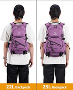 NOOLA Hydration Backpack with 3L Water Bladder, 22L / 25L Water Backpack for Hiking Cycling Biking, Lightweight Hiking Pack