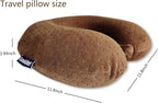 Memory Foam Travel Pillow, Comfortable Travel Neck Pillow U Shape, Support Neck and Head to Relieve Fatigue, Portable Neck Pillow Suitable for Planes, Trains, Self-Driving Cars