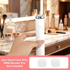 2Pcs Silicone Protective Head Case Suitable for Mini Booster Pro，Beauty Device Cover Head Cap for Mini Booster Pro Accessory (White)