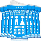 Disposable Urine Bag for Travel - 900ML Portable Pee Bags for Women Men 8/12/20/24/28 PCS Emergency Vomit Bags Urinal Toilet for Car Camping, Road Trip,Traffic Jam, Pregnant, Kid, Patient