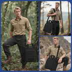 ZHIERNA Tactical Messenger Bag, Tactical Briefcase Laptop Bag Heavy Duty MOLLE Shoulder Pack Handbag for Men(Patch Included)