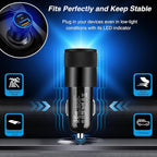 USB C Car Charger, 5 Pack 38W Dual Ports USB-C & USB-A Cigarette Lighter Adapter Fast Charging Car Phone Charger for iPhone 17 Pro Max 16 16e 15 14, Samsung S24, Pixel Cargador para Carro Phone Plug