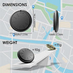 GPS Tracker for Vehicles,No Monthly Fee GPS Car Tracker,Car Locator Work with Apple Find My(iOS Only),Mini GPS Tracker with Magnetic Case (1PCS Black Tracker, Black Magnetic Case)