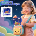 Mini Magnetic Tiles Travel Kit for Kids Ages 3-8, 60pcs Portable Magnetic Building Blocks with Visual Storage Guide & Metal Play Base, STEM Sensory Toys for Preschool Learning