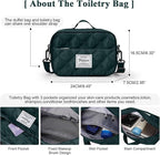 HYC00 Travel Duffel Bag,Carry-on Overnight Weekender Bags for Women,Sports Tote Gym Bag with Wet Pocket
