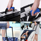2 Pack Luggage Handle Wraps for Luggage Suitcase Travel Bags (Blue)