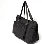 Baggallini Carryall Expandable Lightweight Travel Tote 22" Packable Folding Compact Nylon Washable Weekender w/Luggage Sleeve