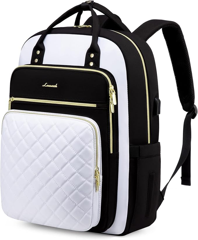 LOVEVOOK Laptop Backpack for Women, Fashion Backpack Purse for Travel with USB Port, Lightweight Casual Daypacks Nurse Teacher Computer Bag for College Work Business, Fit 17" Laptop