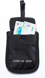 Secret Bra Wallet Women Hidden Pouch with RFID Protection and Adjustable Strap - Hidden Money Pouch for Cash, Credit Cards, or Hotel Room Key - Discreet Travel Bra Wallet