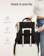 LOVEVOOK Laptop Backpack for Women, 15.6 Inch Work Business Backpacks Purse With Large Capacity, Waterproof Nurse Bag College Bookbag for School, Waterproof Casual Daypack for Travel