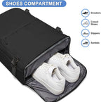 coofay Large Travel Backpack For Women Airline Approved Carry On Waterproof Sports Luggage Casual Daypack Small Hiking Backpack Black